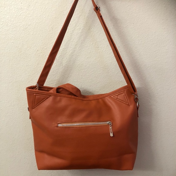 No Brand Handbags - Faux Leather Shoulder Handbag